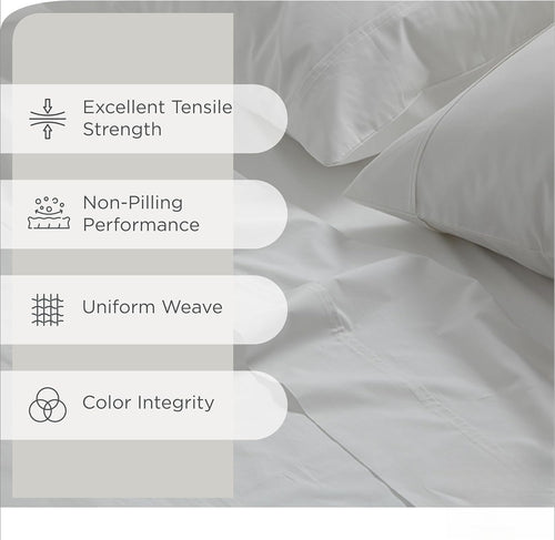 100% Cotton Percale Sheets Queen