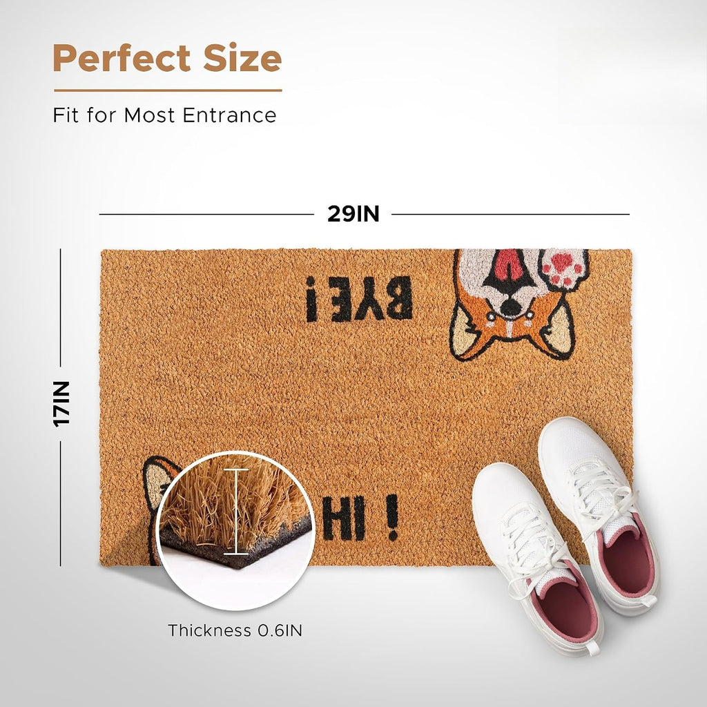 Coir Welcome Mat 17 x 29 In