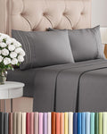 Size 4‑Piece Hotel Luxury Sheet Set