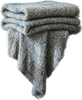 Plush Knitted Throw Blanket