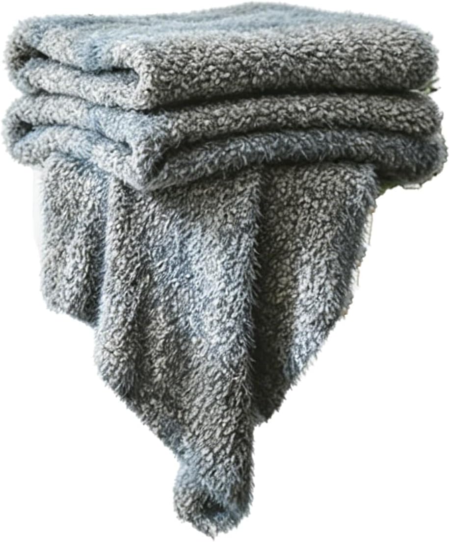 Plush Knitted Throw Blanket