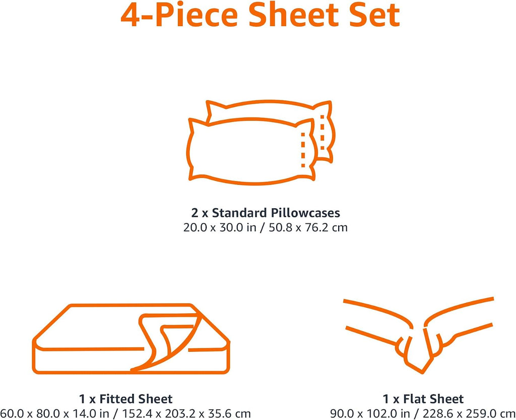 Cotton Jersey Knit Bed Sheet Set