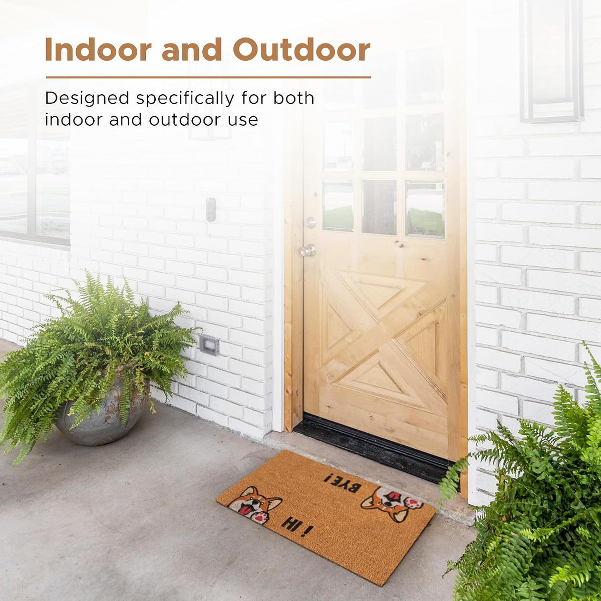Coir Welcome Mat 17 x 29 In