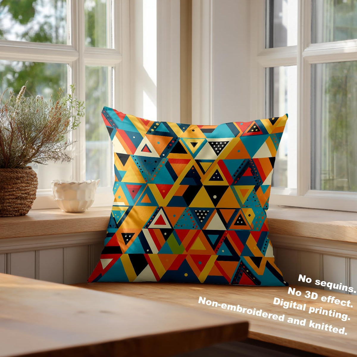 Geometric Throw Pillow Covers Set of 2