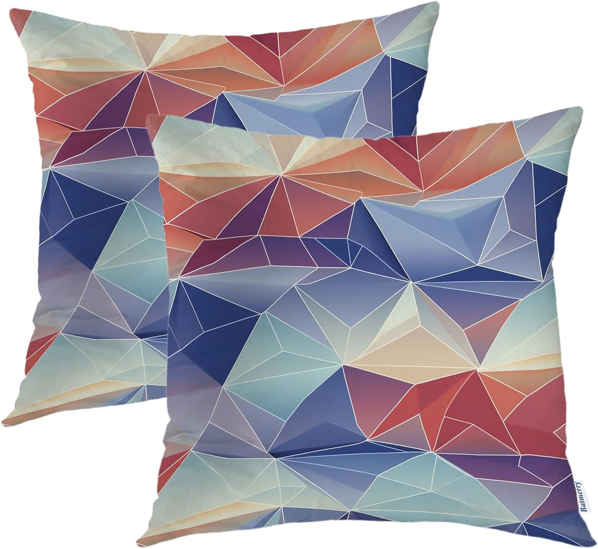 Geometric Throw Pillow Covers Set of 2