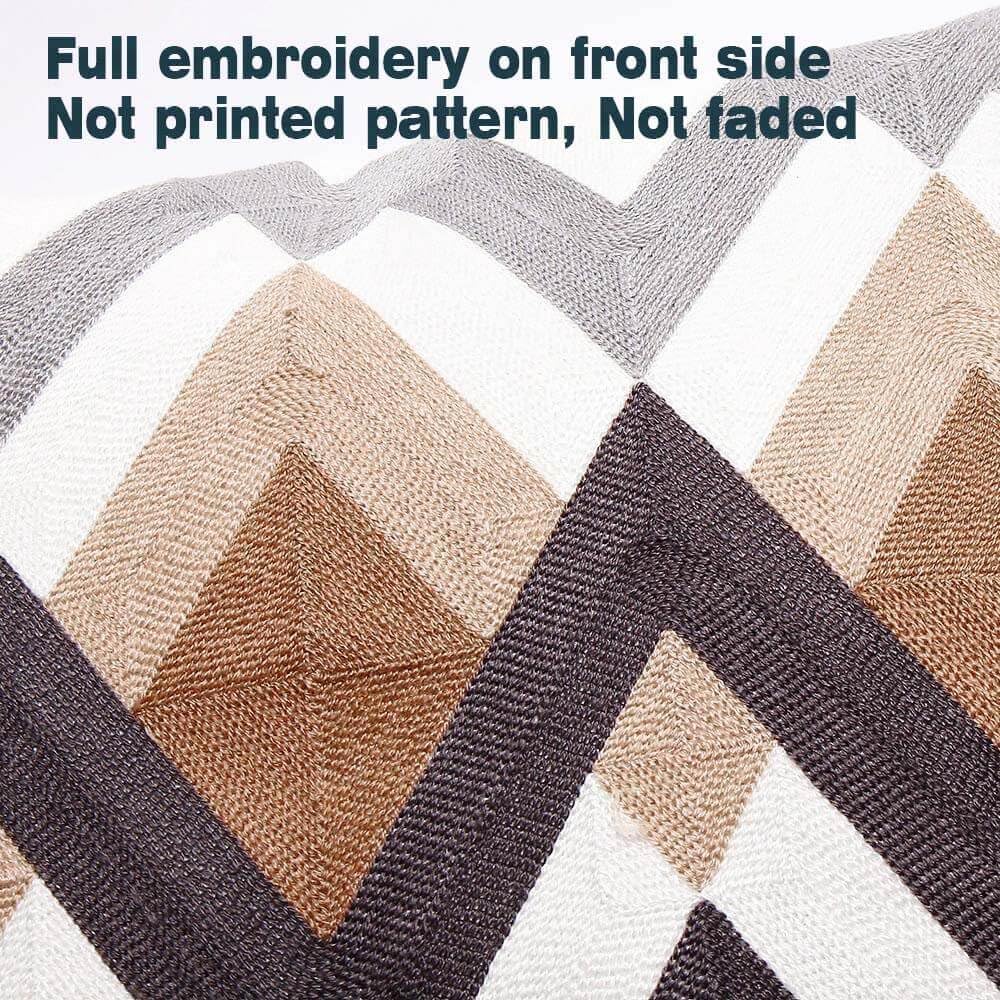 Strip Throw Pillow Covers Set of 2