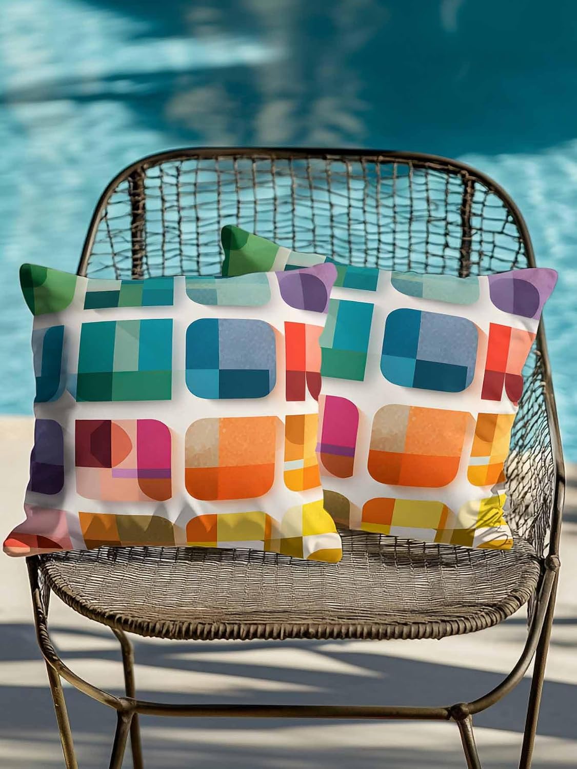 Outdoor Pillows with Inserts Set of 2