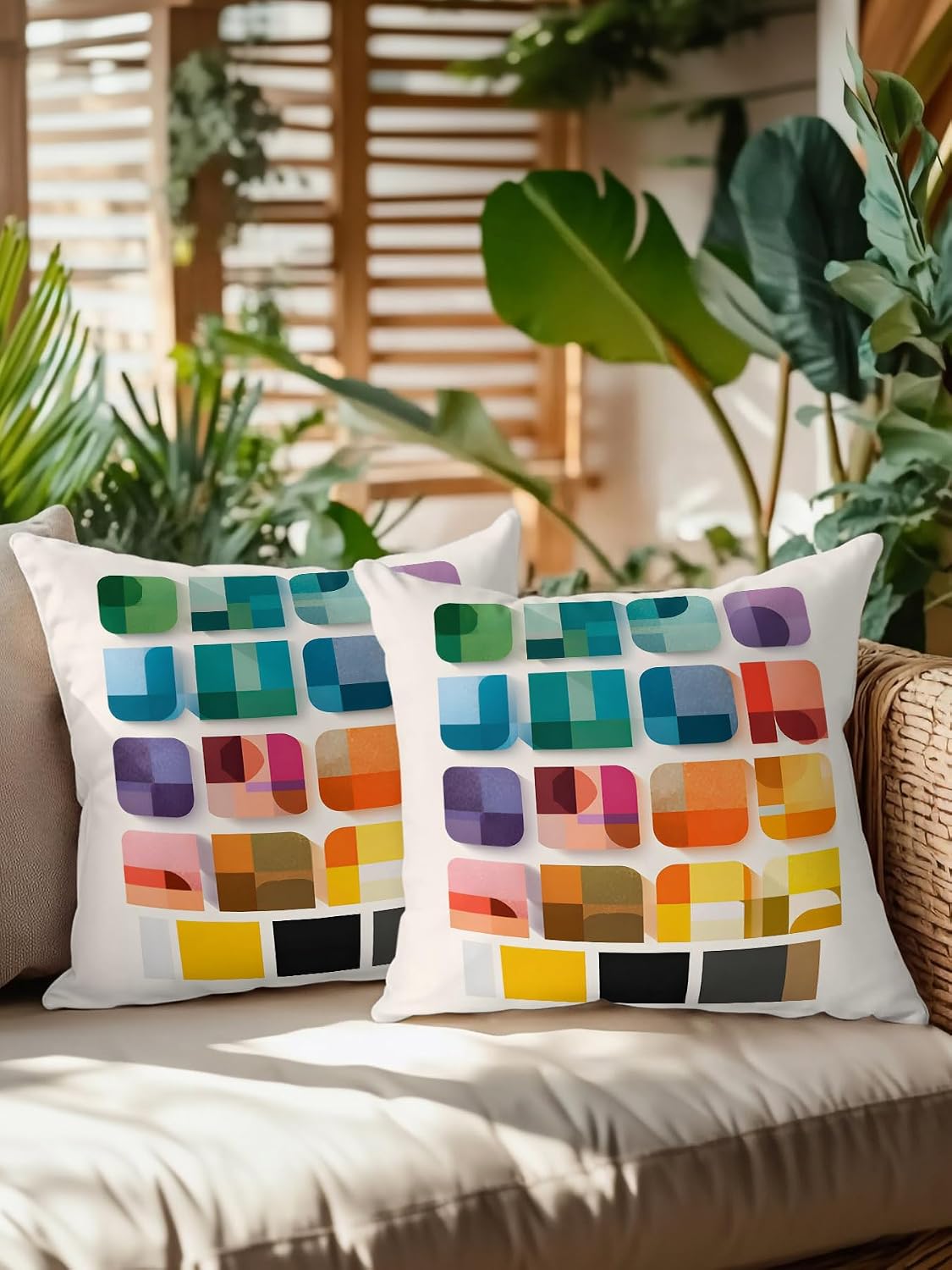 Outdoor Pillows with Inserts Set of 2
