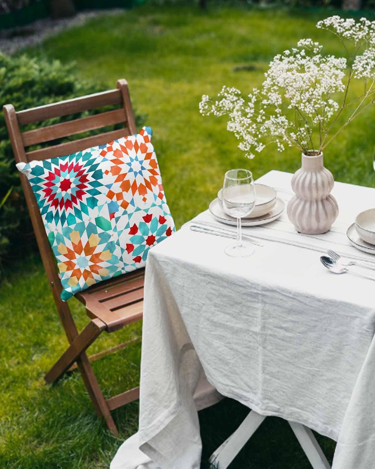 Waterproof Outdoor Throw Pillows Set of 2