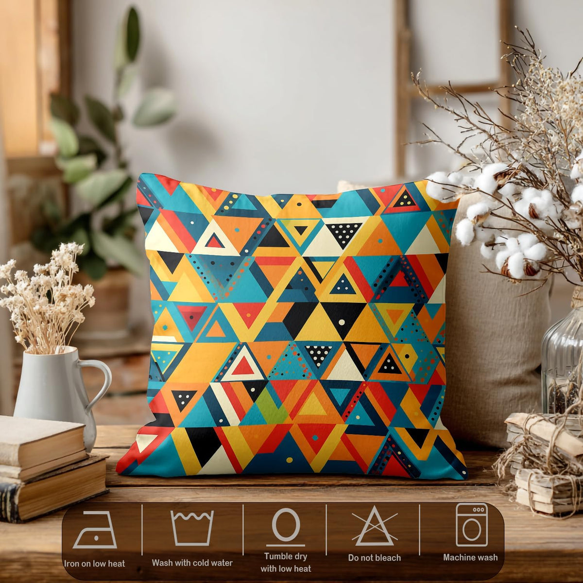 Geometric Throw Pillow Covers Set of 2