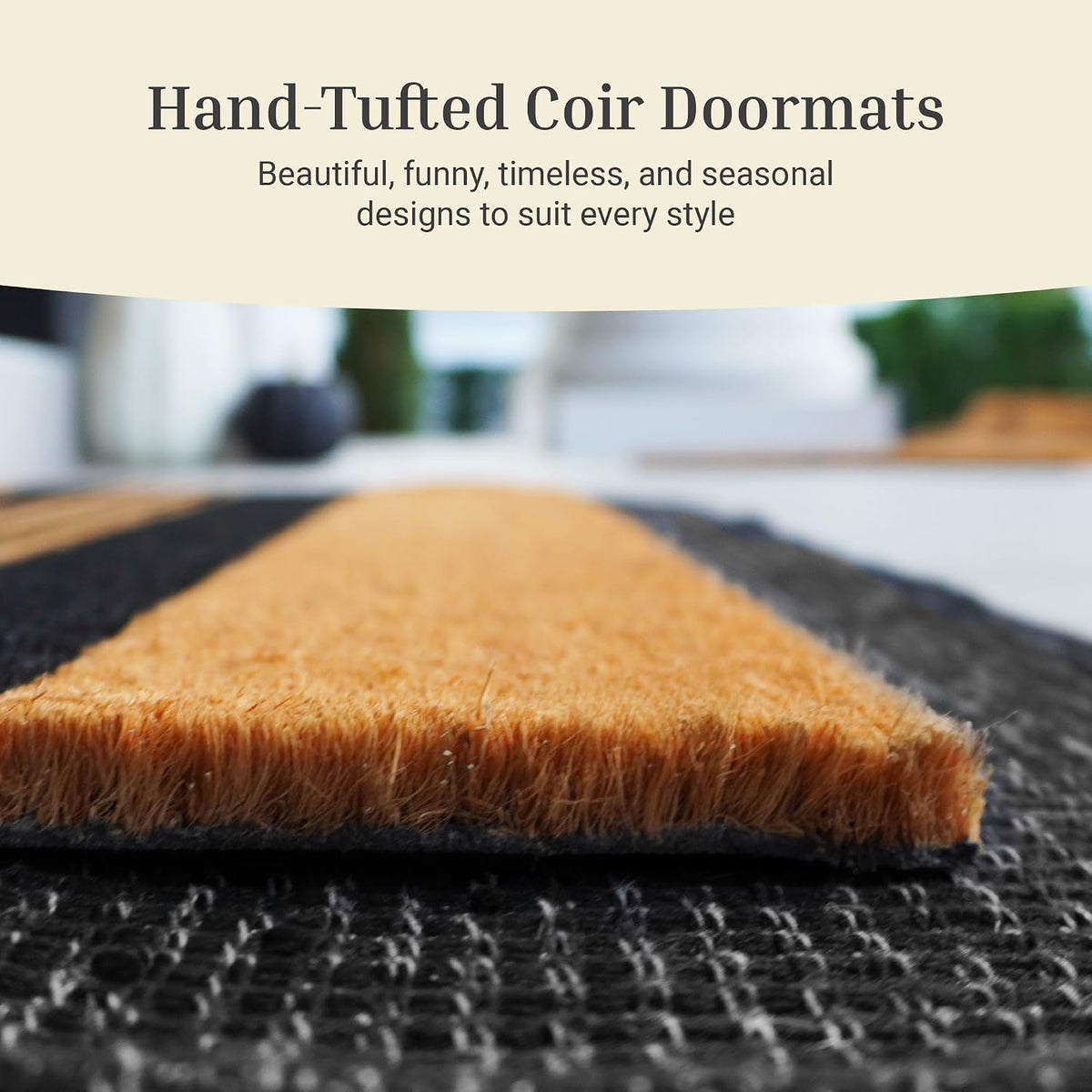 Coir Welcome Mat 17" x 30"