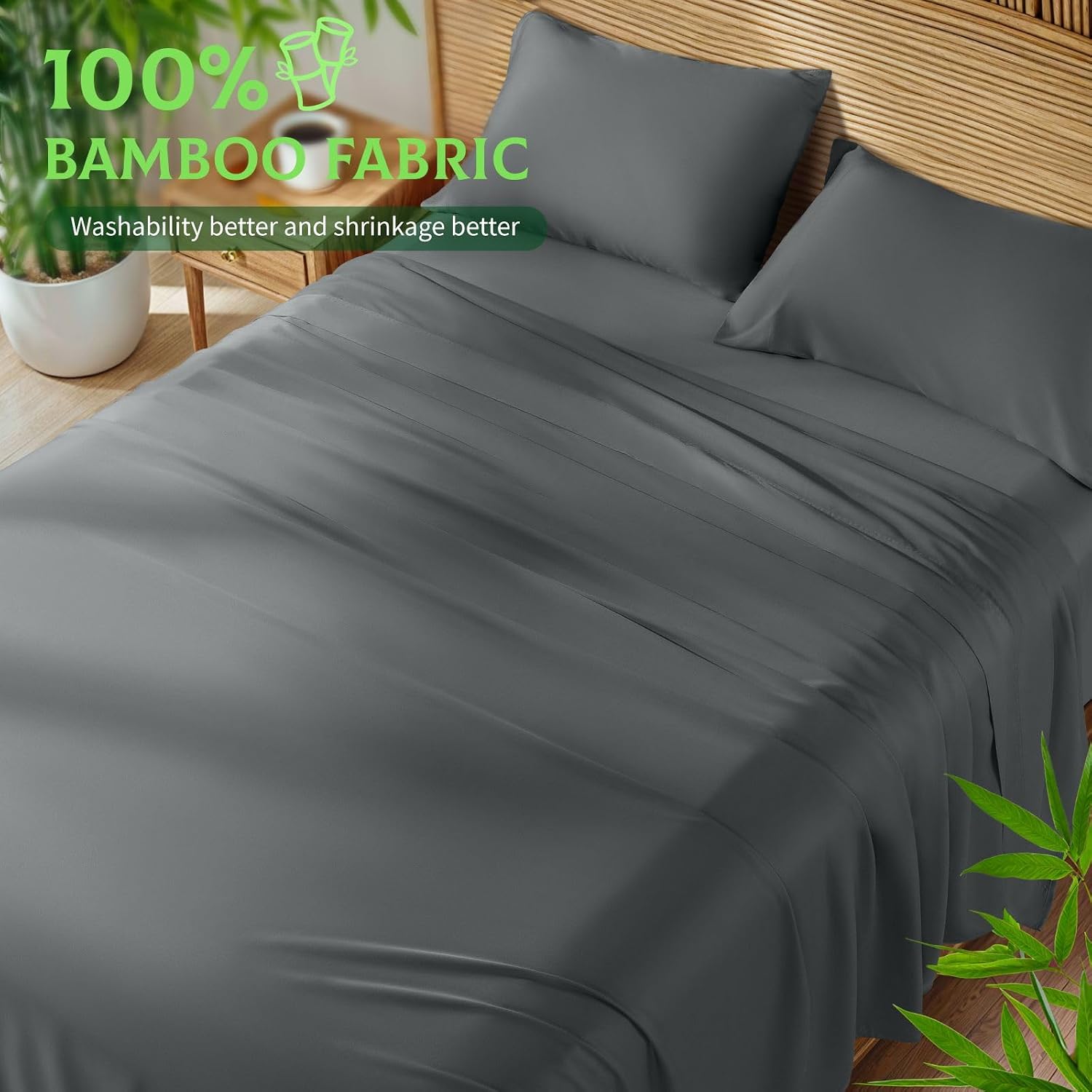 Bamboo 4‑Piece Queen Sheet Set