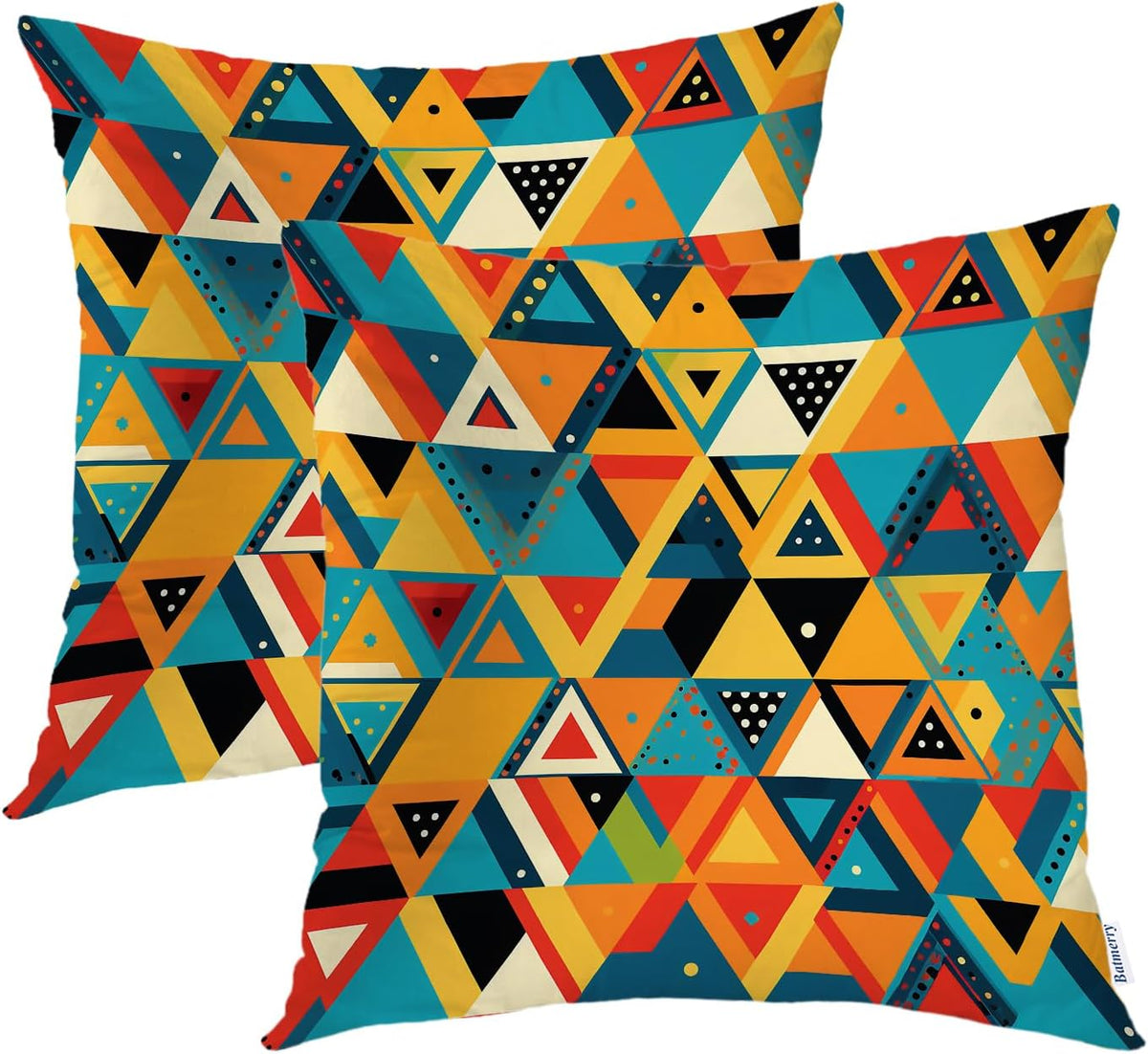 Geometric Throw Pillow Covers Set of 2