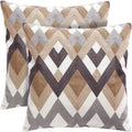 Strip Throw Pillow Covers Set of 2