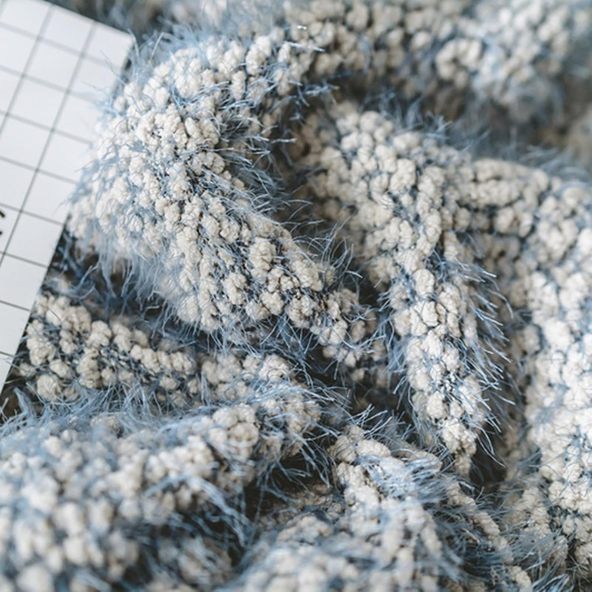 Plush Knitted Throw Blanket