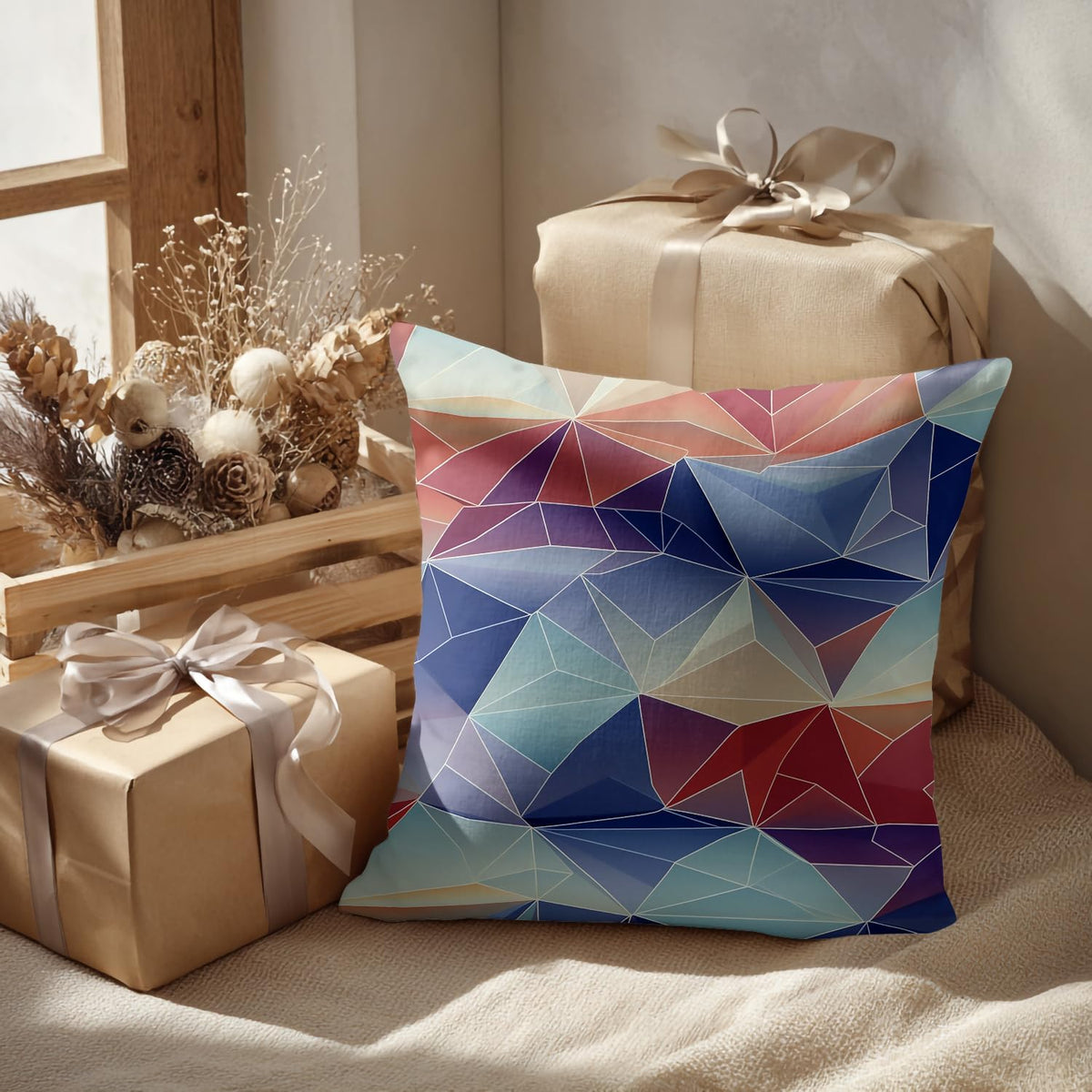 Geometric Throw Pillow Covers Set of 2