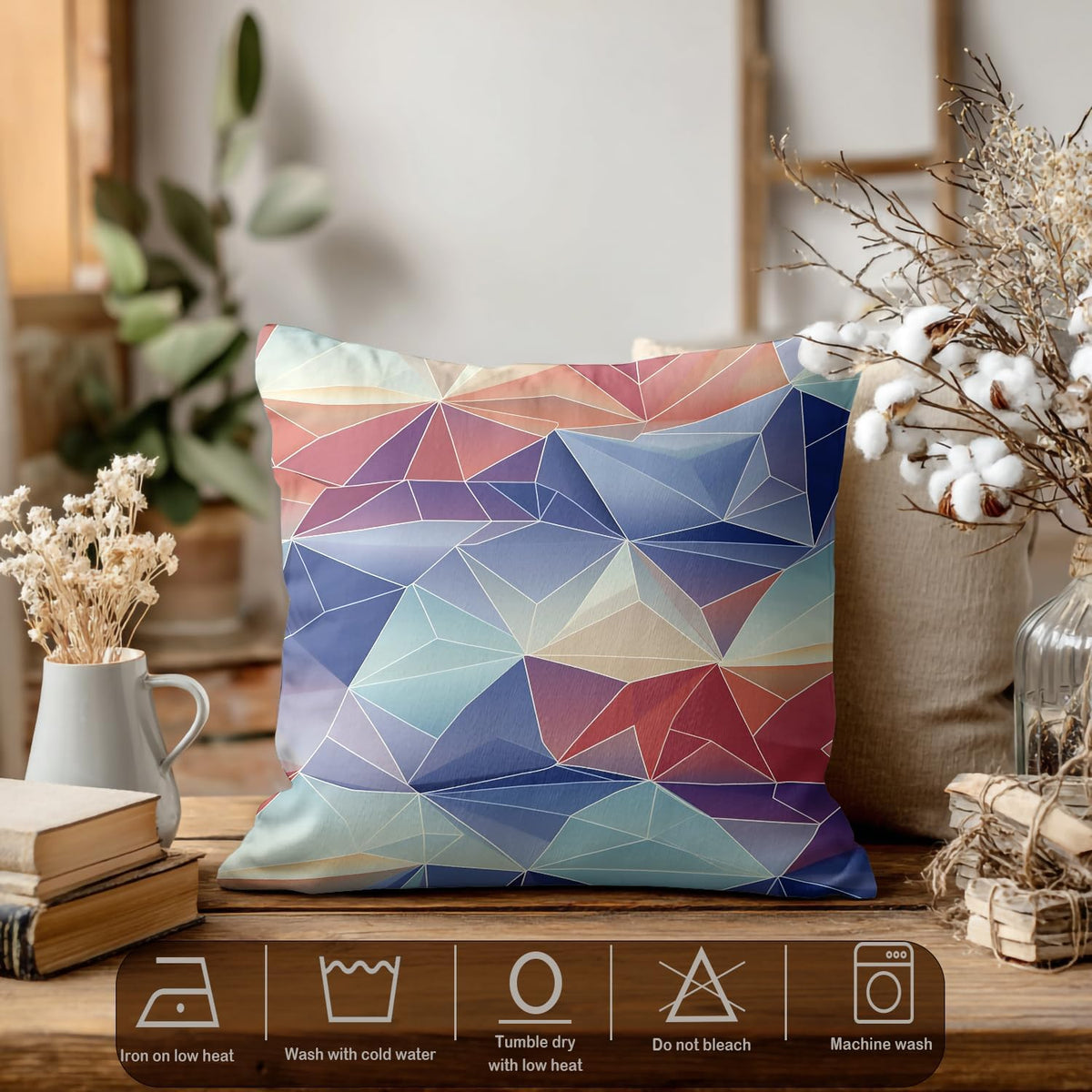 Geometric Throw Pillow Covers Set of 2