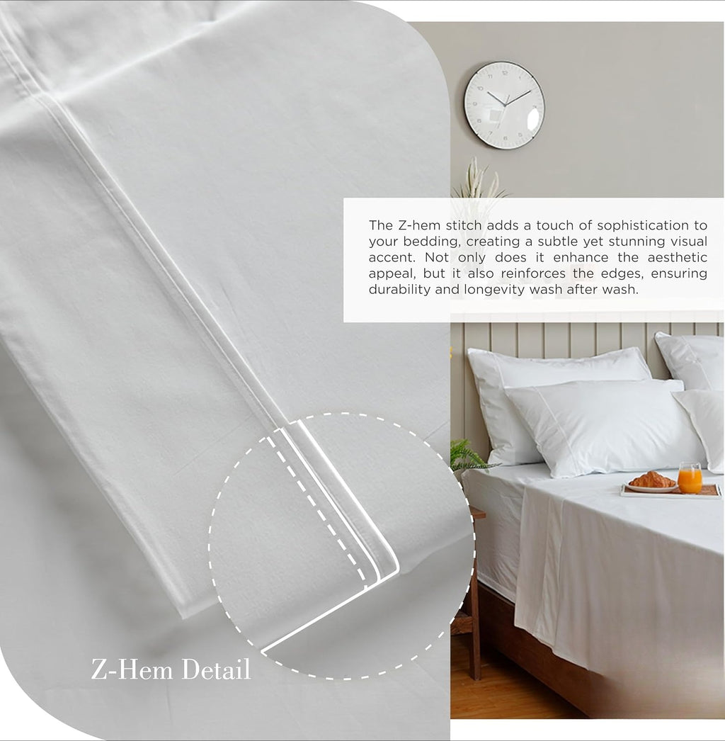 100% Cotton Percale Sheets Queen