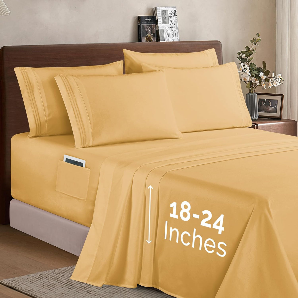 Comfort 1500 Premium 6‑Piece Sheet Set