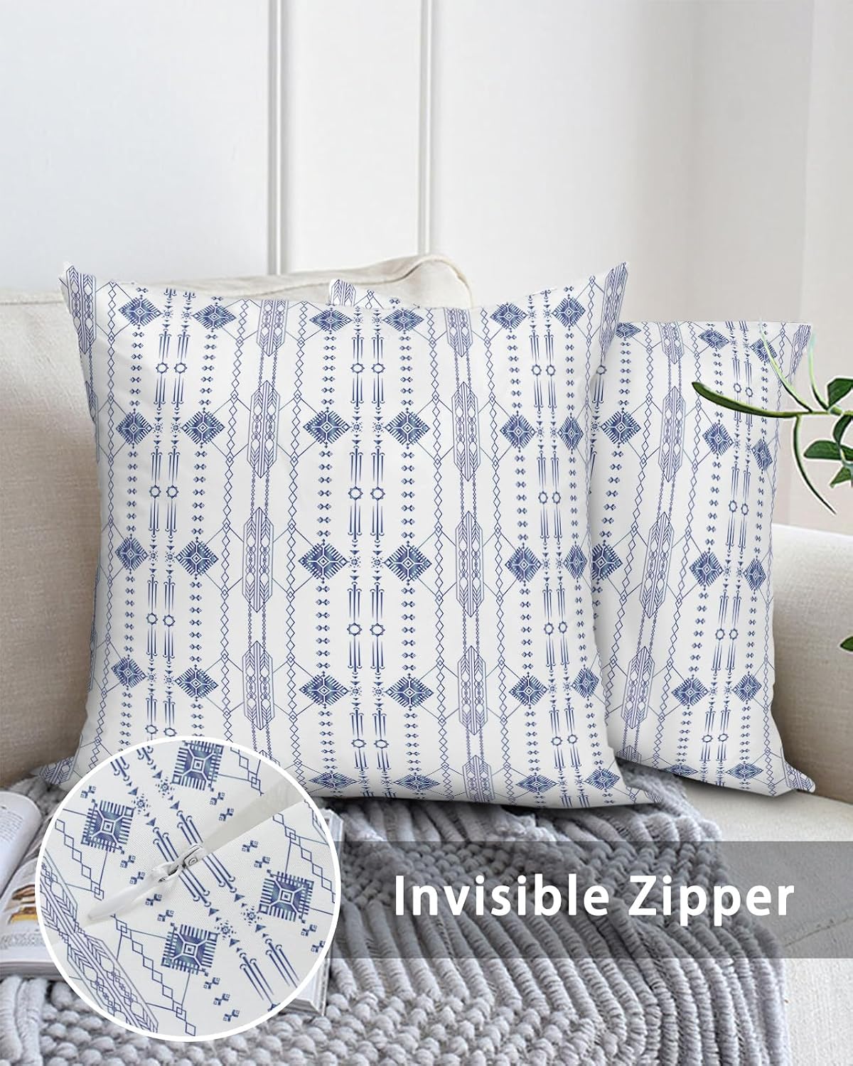 Waterproof Outdoor Throw Pillows with Inserts