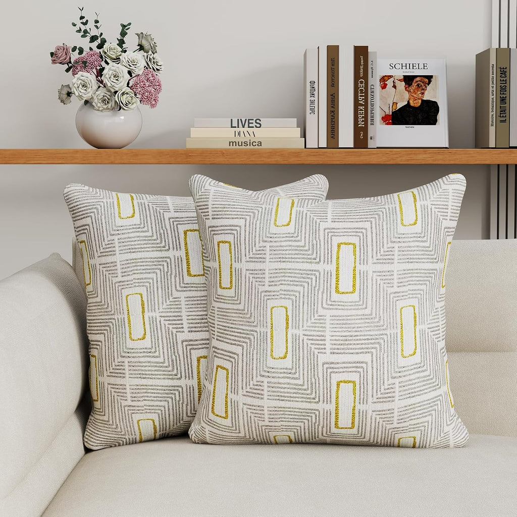 2 Pack Throw Pillows with Inserts Included