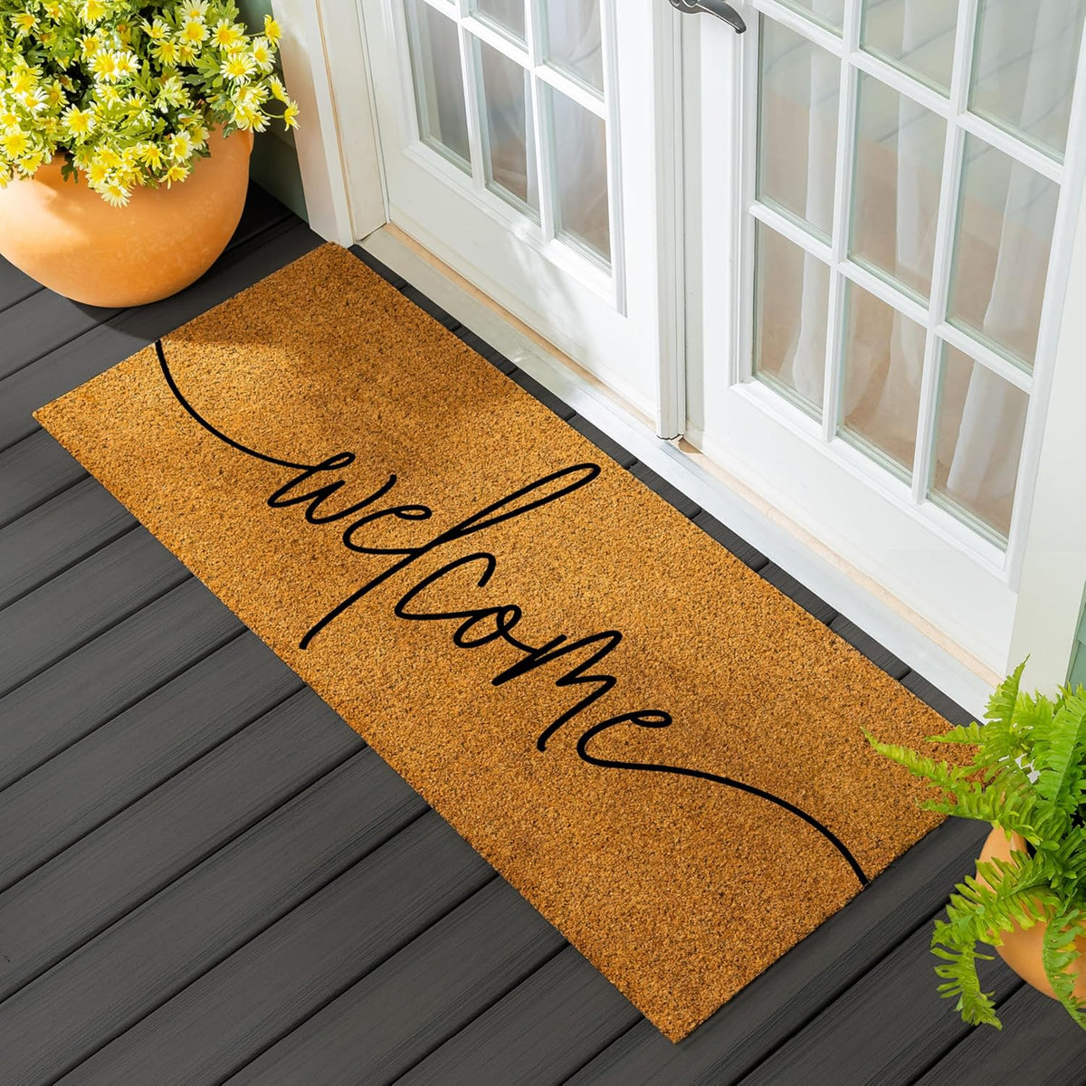 Nature Coir Doormat 2'x5' Large Welcome Mats