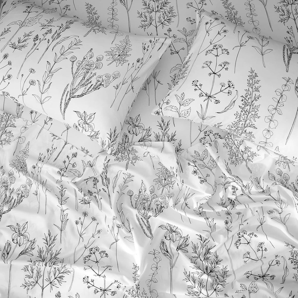 Floral King Size 4‑Piece Sheet Set