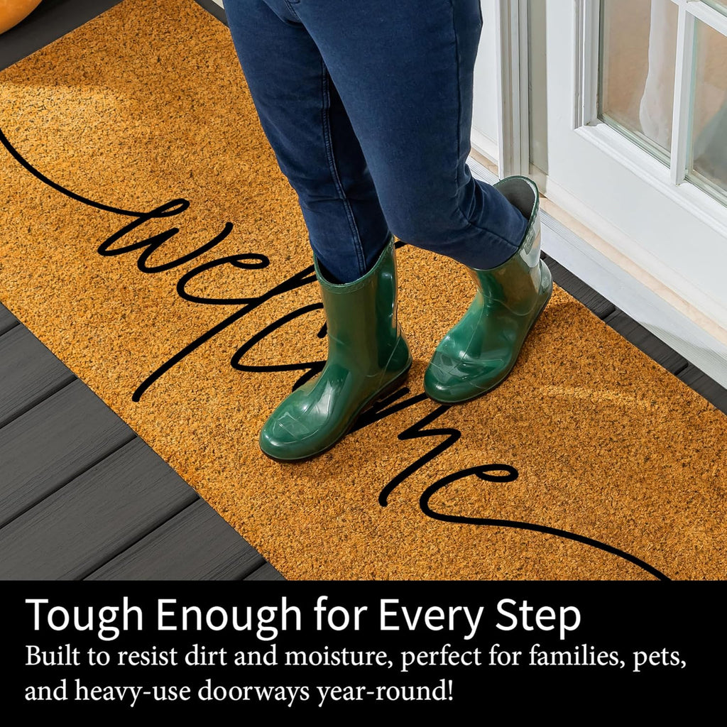 Nature Coir Doormat 2'x5' Large Welcome Mats