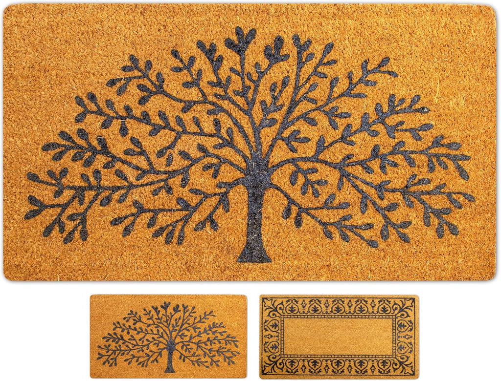 Coir Doormat 16''x27.5'' Tree Of Life