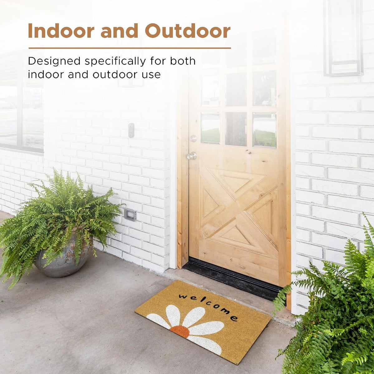 Coir Welcome Mat 17 x 29 In