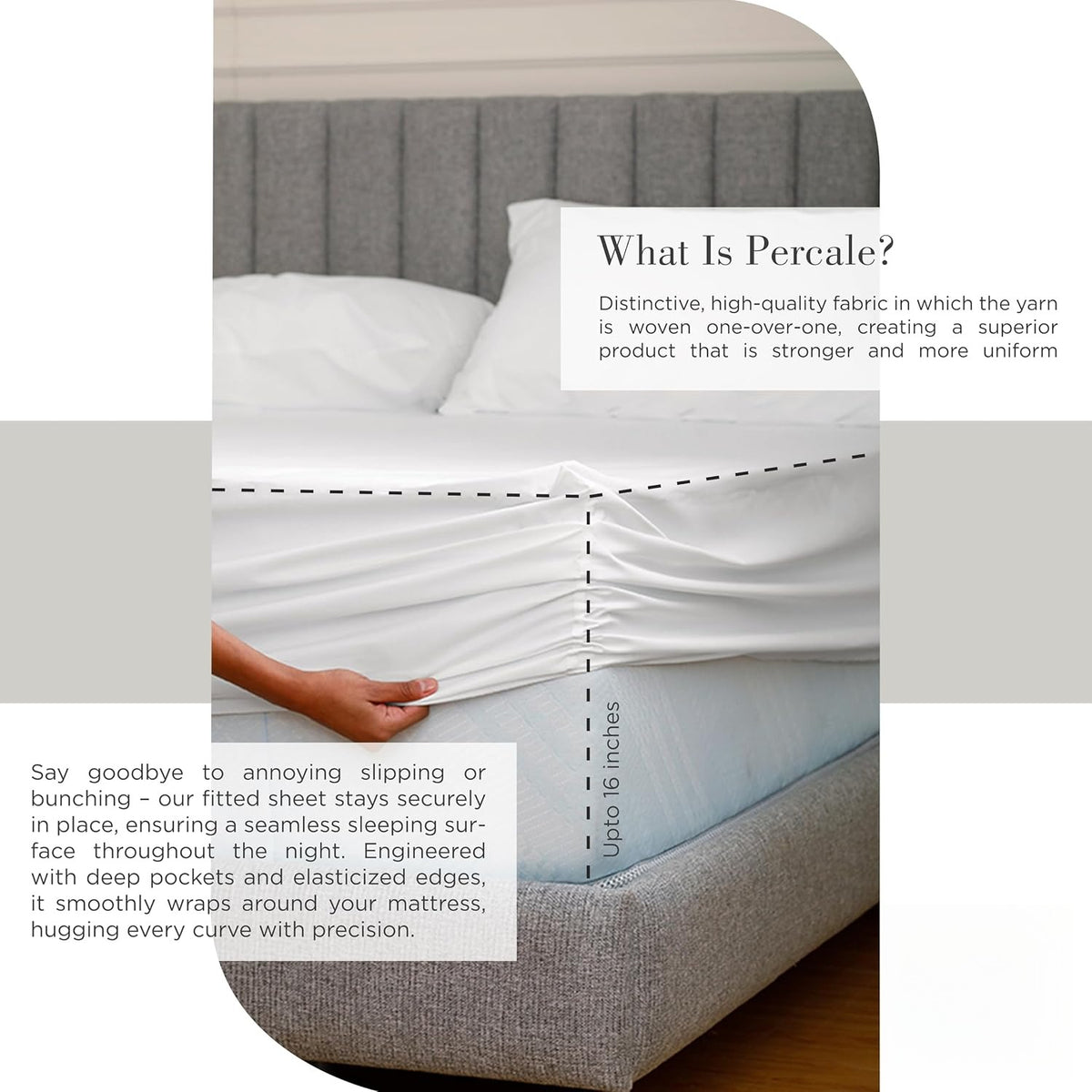 100% Cotton Percale Sheets Queen